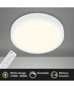 Plafoniera a led runa - led cct bianco- d. 38 cm